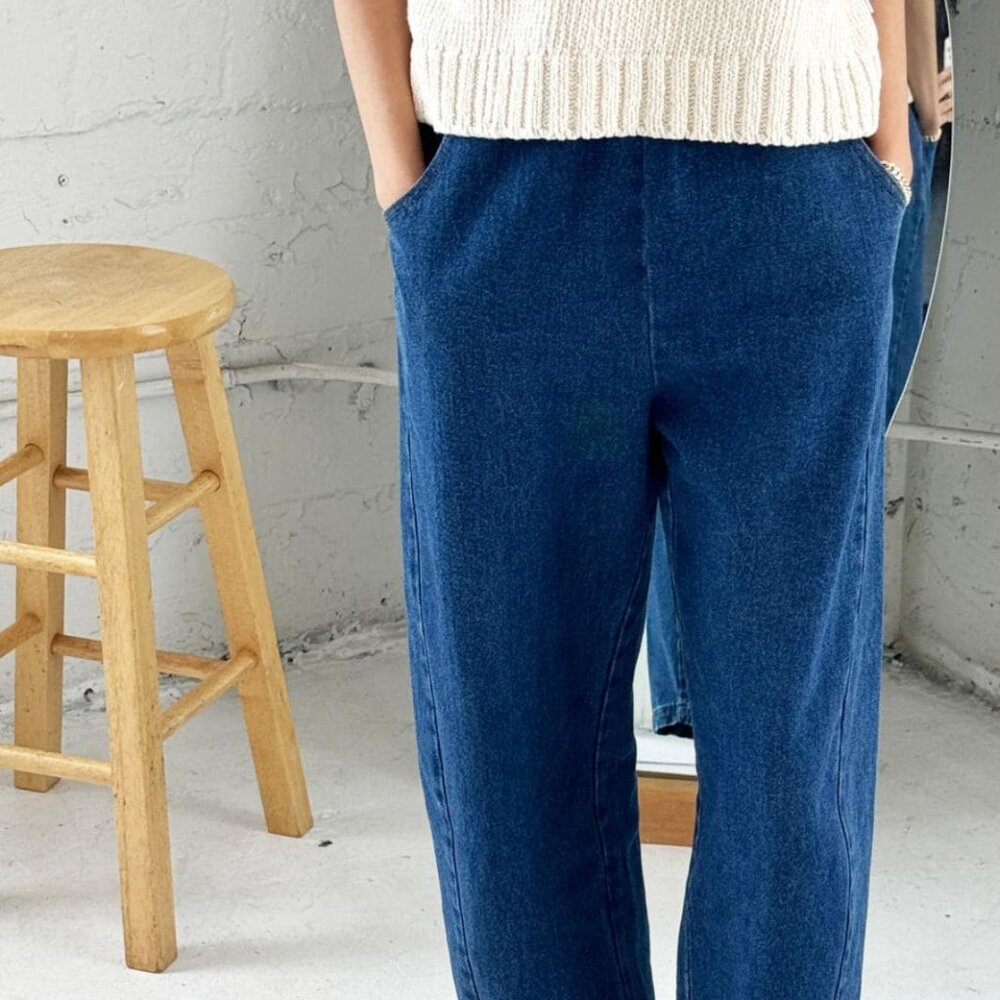 Le Bon Shoppe Arc Pants in blue denim